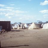A camp for displaced persons as a result of South Arican incursions during the war. DW worked in partnership with the Angola Secretariat of State for Social Affairs (SEAS) and OMA (Angola women's organization) on the project.
