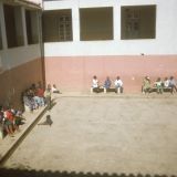 Sign says Dia International da Crianca (International Children's Day).